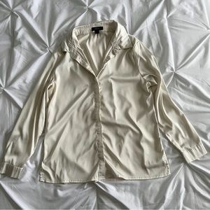 Long sleeve cream blouse